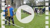 FZ012926 Knights team fight at Glastonbury Abbey.mp4